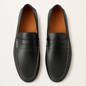 New In Box Men's Millburn Co. Penny Loafers Black Size 9.5